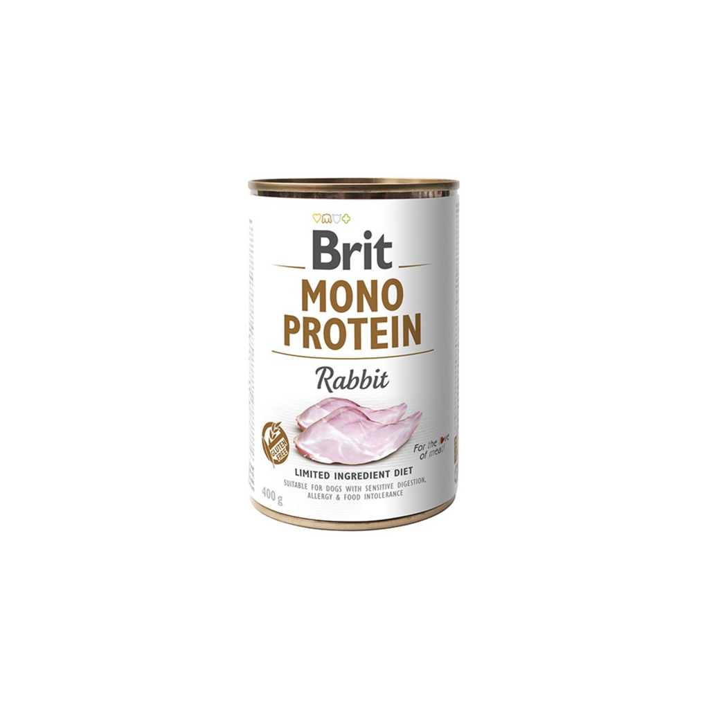 Консервы для собак Brit Mono Protein с кроликом 400 г (8595602529797)