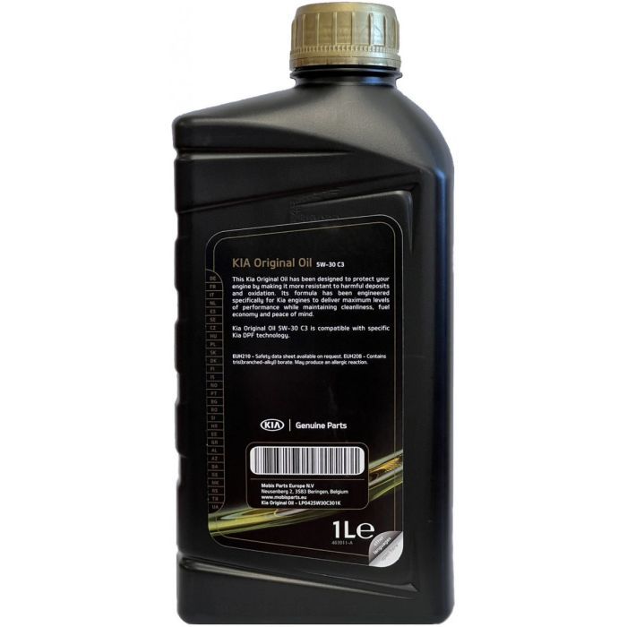 Моторна олива KIA Original 5W-30 C3 1л (73998) зображення 2