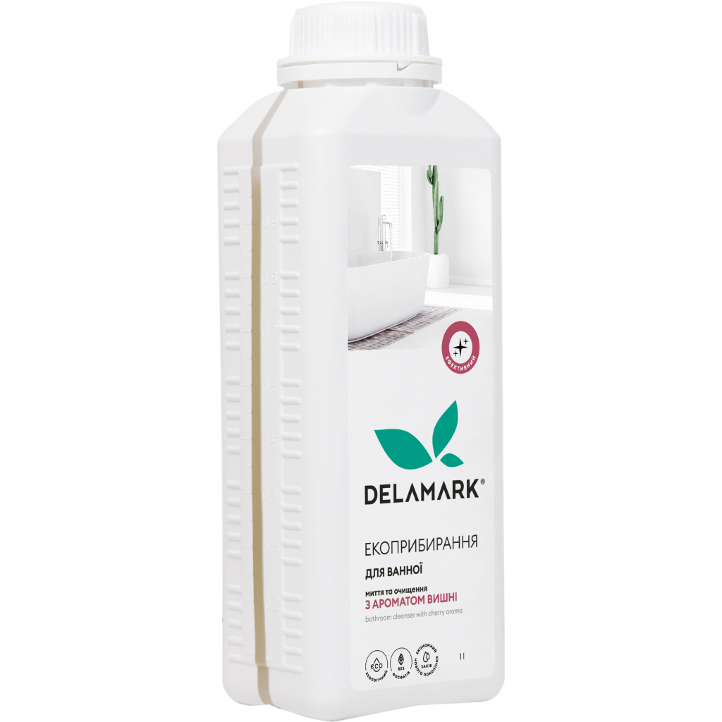 Рідина для чищення ванн DeLaMark з ароматом вишні 1 л (4820152331885)