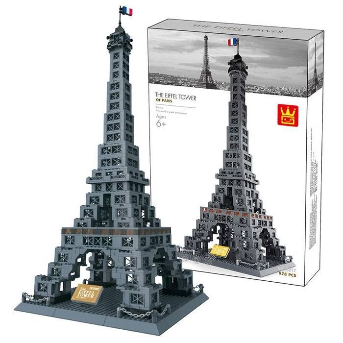 Конструктор Wange Эйфелева башня, Париж, Франция (WNG-Tour-Eiffel) изображение 5
