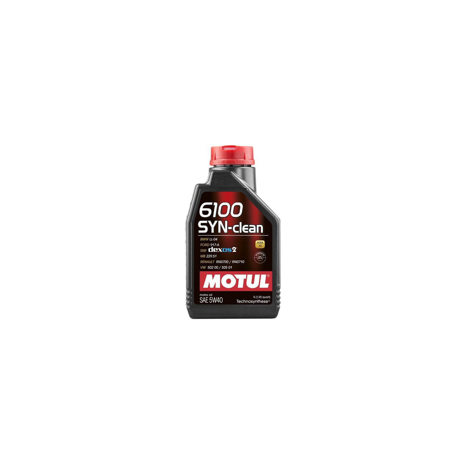 Моторна олива MOTUL 6100 Syn-clean SAE 5W40 4 л (854250)