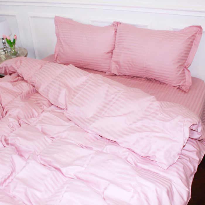 Постільна білизна MirSon Satin Stripe 30-0007 Pink 200х220 Євро (2200005249888) зображення 2