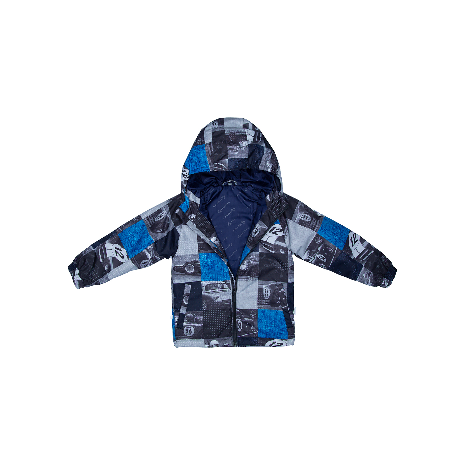 Куртка Huppa ALEXIS 18160010 темно-синій з принтом 98 (4741468878898) зображення 4