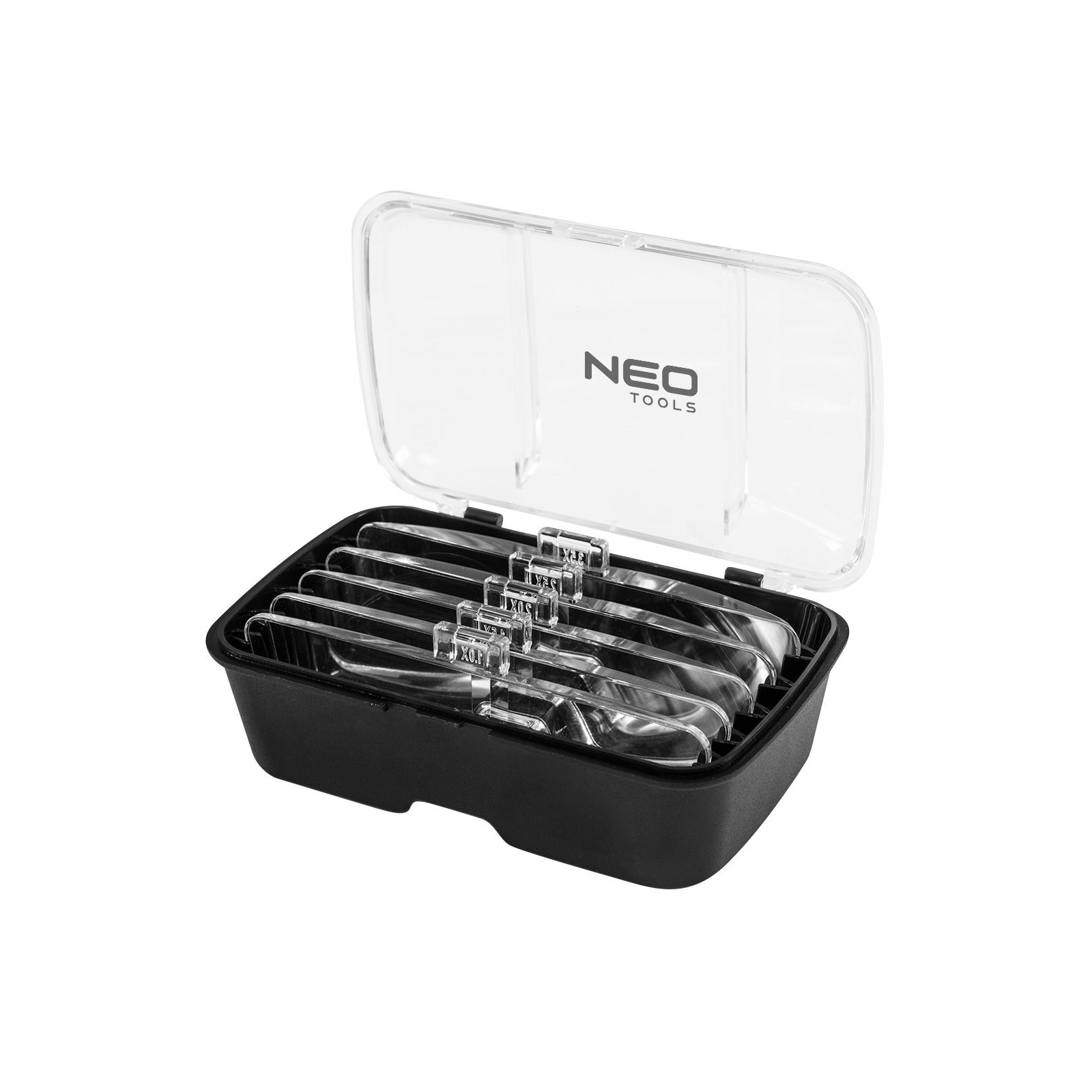 Збільшувальне скло Neo Tools лінзи з набором діоптрій 1x, 1.5 x, 2x, 2.5 x, 3.5 x (06-130) зображення 2