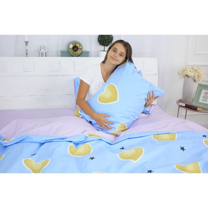 Постельное белье MirSon Бязь Premium 17-0463 Love stories Семейный 160x220 (2200003321142) изображение 4