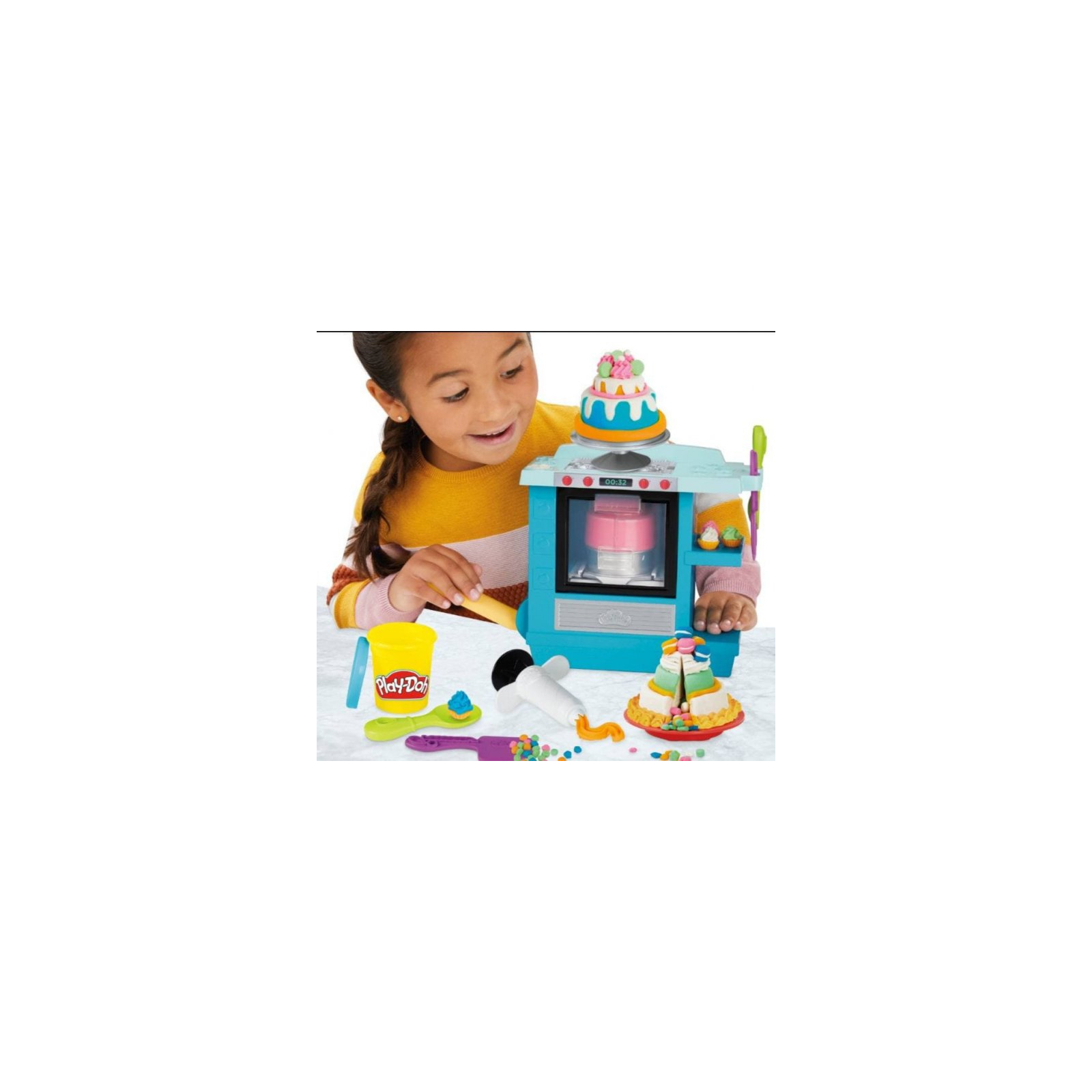 Набор для творчества Hasbro Play-Doh Духовка для приготовления выпечки (F1321) изображение 9