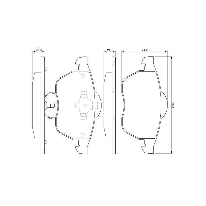 Тормозные колодки Bosch 0 986 424 460 изображение 5