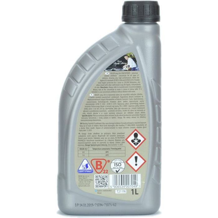 Антифриз K2 KULER KONC. 20кг BLUE (W416N) изображение 2