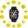 Смарт-часы AURA X2 Pro 44mm Black (SWAX244B) изображение 4