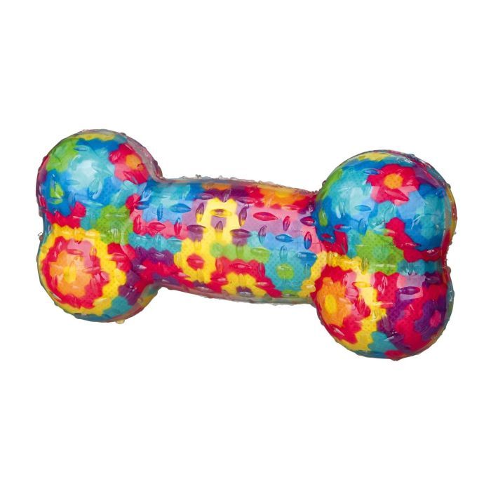 Игрушка для собак Trixie Косточка в цветочек 17 см (4011905336718)