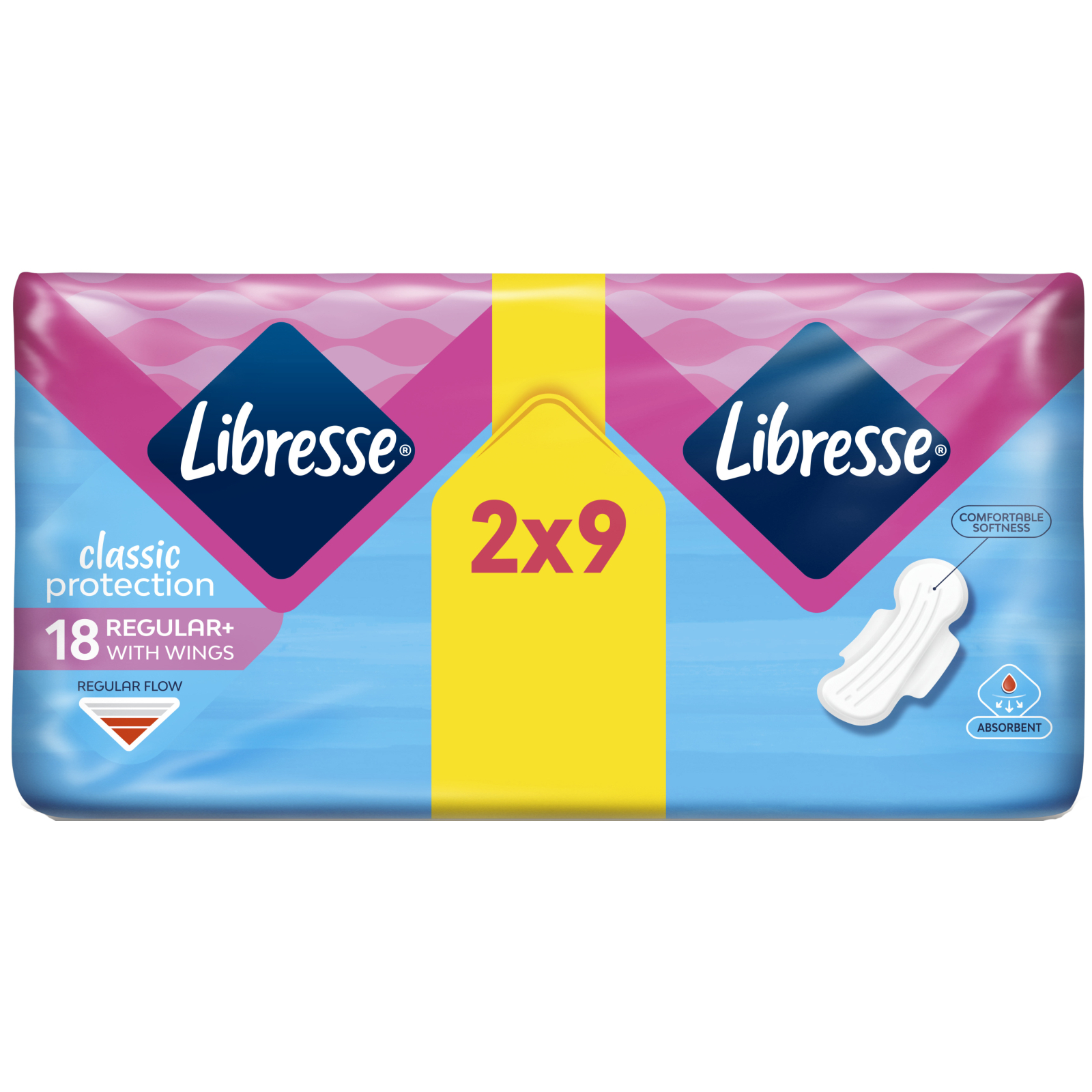 Гігієнічні прокладки Libresse Classic Protection Regular 18 шт. (7322541233604) зображення 2