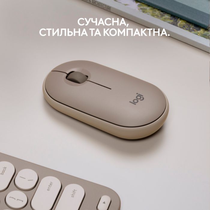 Мишка Logitech M350 Wireless Sand (910-006751) зображення 2