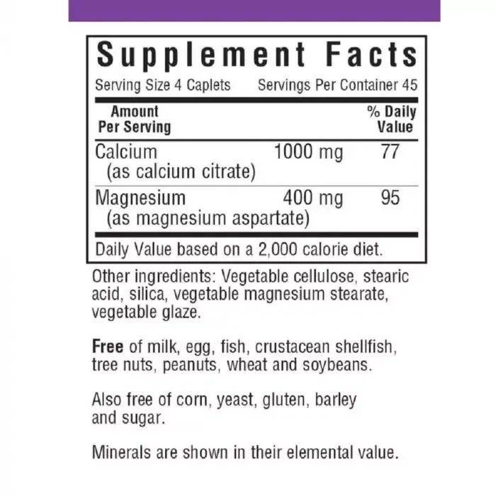Минералы Bluebonnet Nutrition Цитрат Кальция + Магний, 180 капсул (BLB-00718) изображение 2