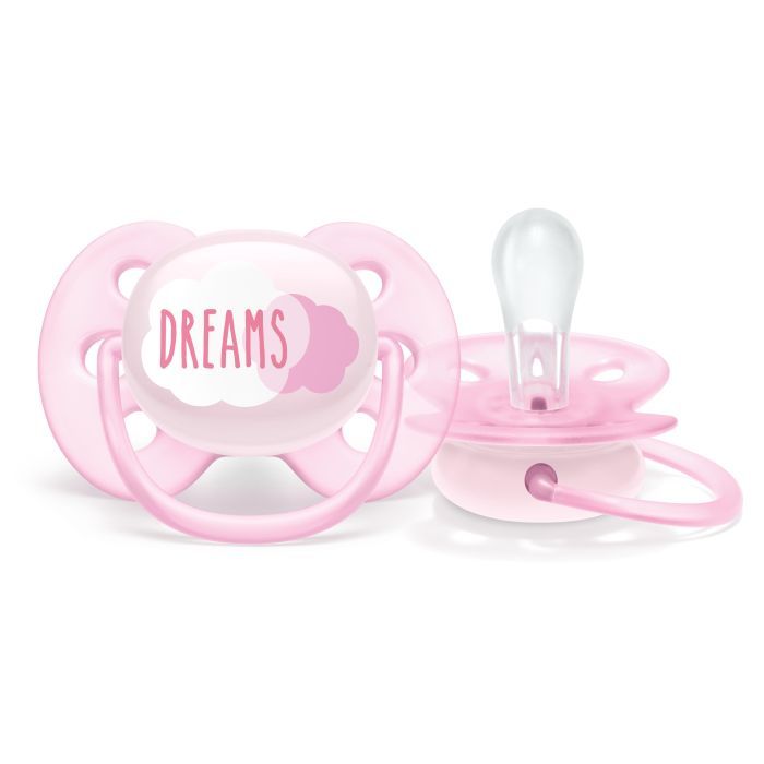 Пустышка Philips AVENT Ultra Soft для девочек 0-6 мес. 2 шт. (SCF222/02) изображение 2