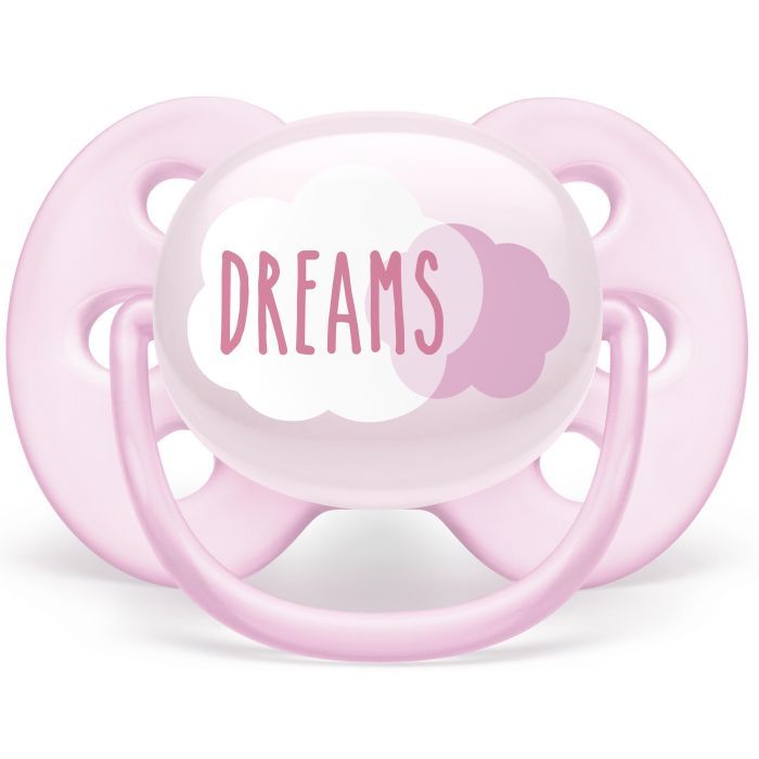 Пустышка Philips AVENT Ultra Soft для девочек 0-6 мес. 2 шт. (SCF222/02) изображение 3