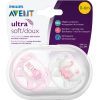 Пустышка Philips AVENT Ultra Soft для девочек 0-6 мес. 2 шт. (SCF222/02)