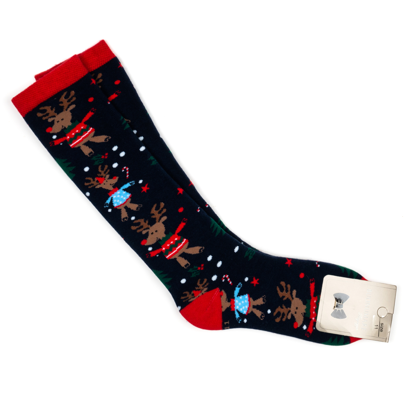 Шкарпетки дитячі BNM махрові новорічні (M1C0501-0035-1-darkblue)