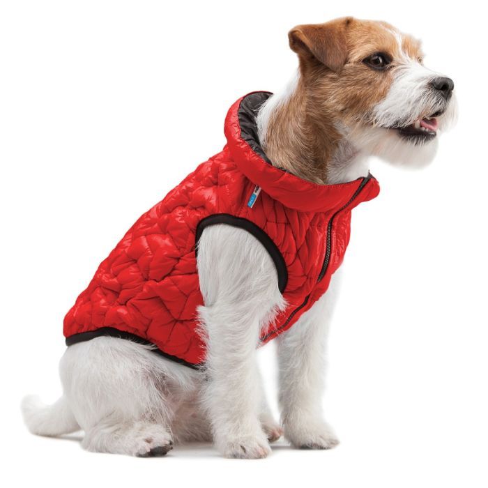 Курточка для тварин Collar AiryVest UNI двостороння S 38 червоно-чорна (2533) зображення 7