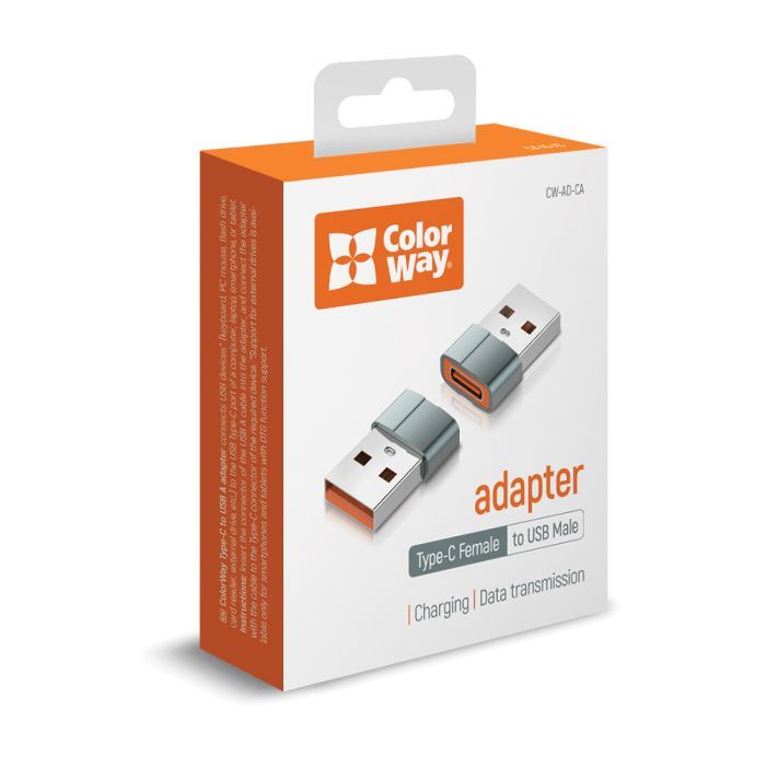 Перехідник USB-C to USB-A ColorWay (CW-AD-CA) зображення 8