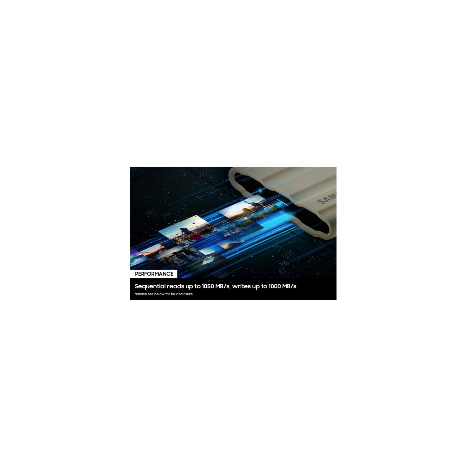 Накопитель SSD USB 3.2 1TB T7 Shield Samsung (MU-PE1T0K/EU) изображение 7