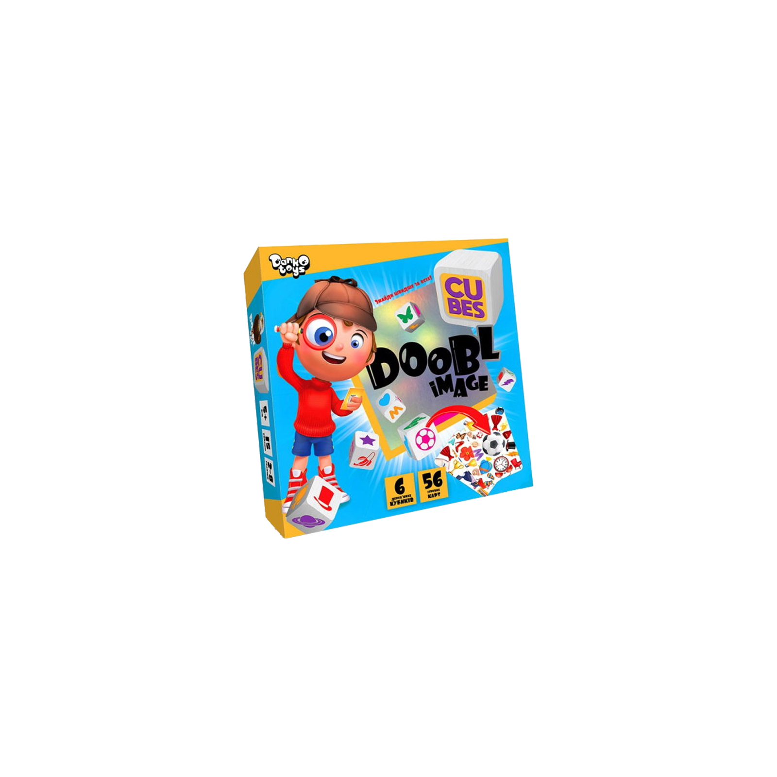 Настольная игра Danko Toys Доббль Картинки: Кубики (Doobl Image: Cubes), украинский (DBI-04-01U)