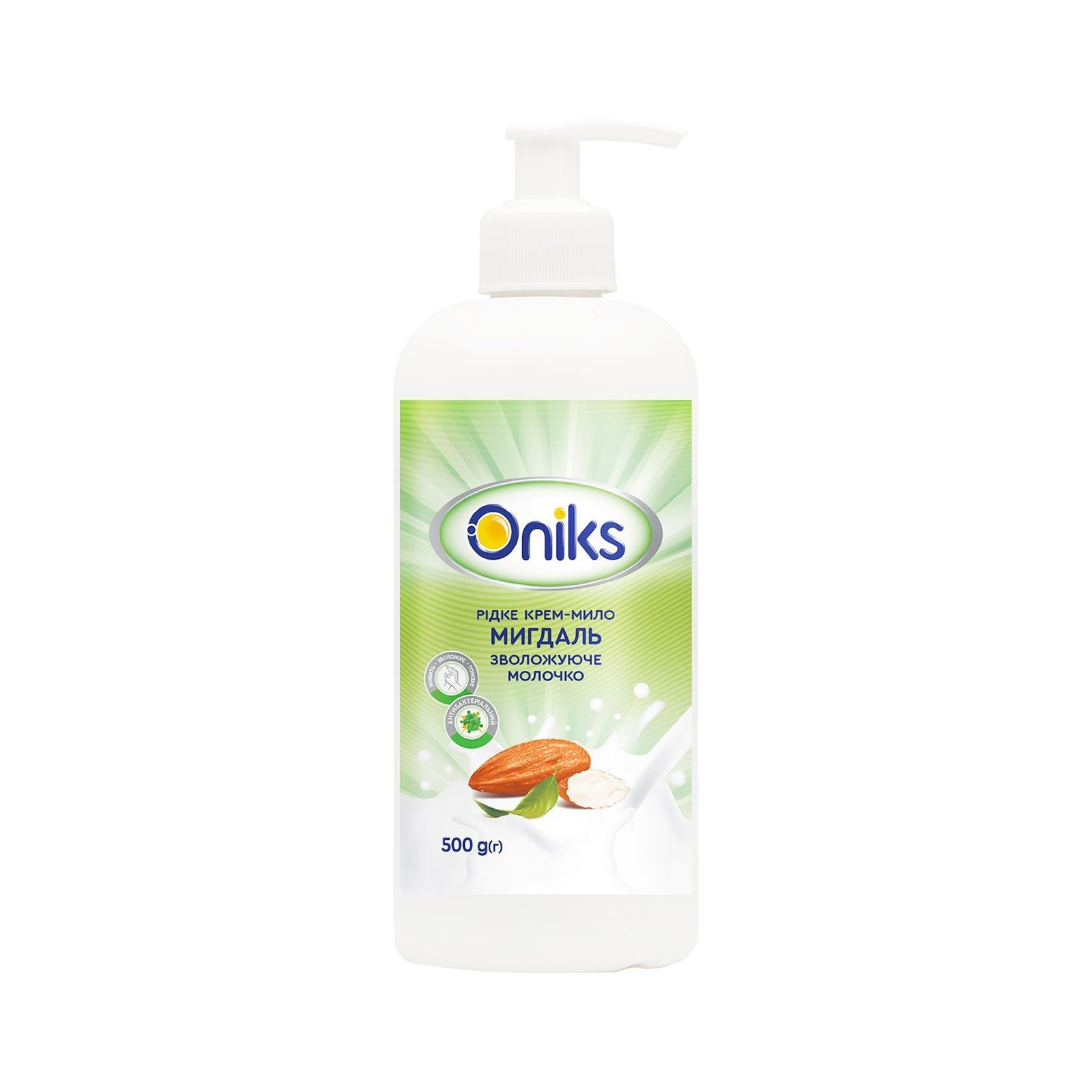 Жидкое мыло Oniks Миндаль с увлажняющим молочком 500 г (4820191760455)