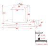 Витяжка кухонна Perfelli BISP 6773 WH 1100 LED Strip зображення 11