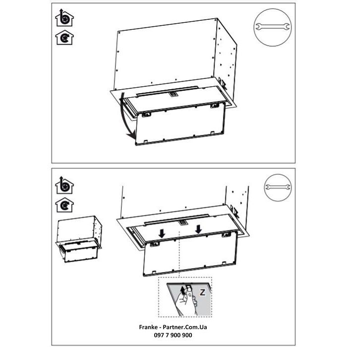 Витяжка кухонна Franke Box Flush EVO FBFE BK MATT A70 (305.0665.365) зображення 10