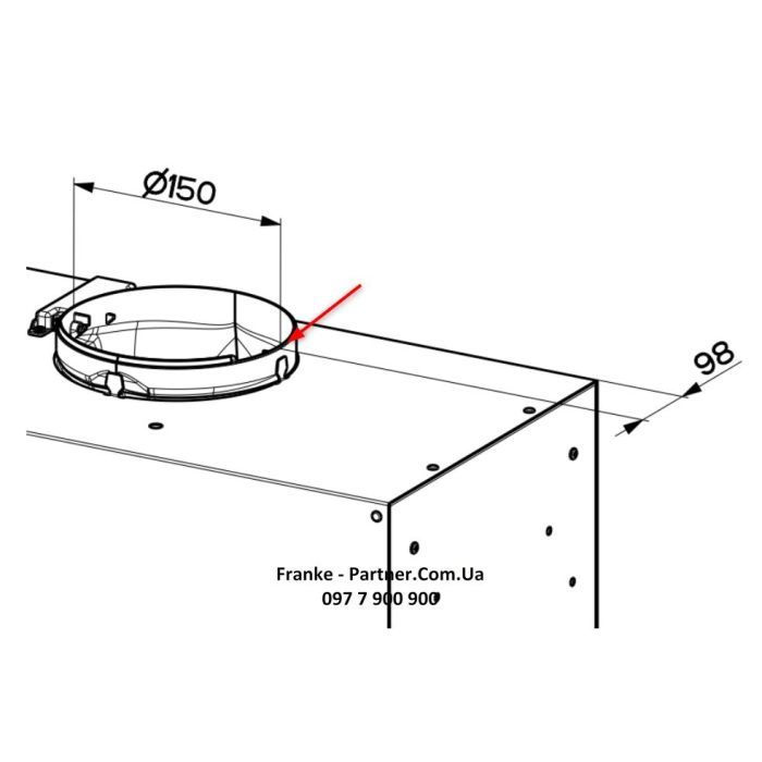 Витяжка кухонна Franke Box Flush EVO FBFE BK MATT A70 (305.0665.365) зображення 3