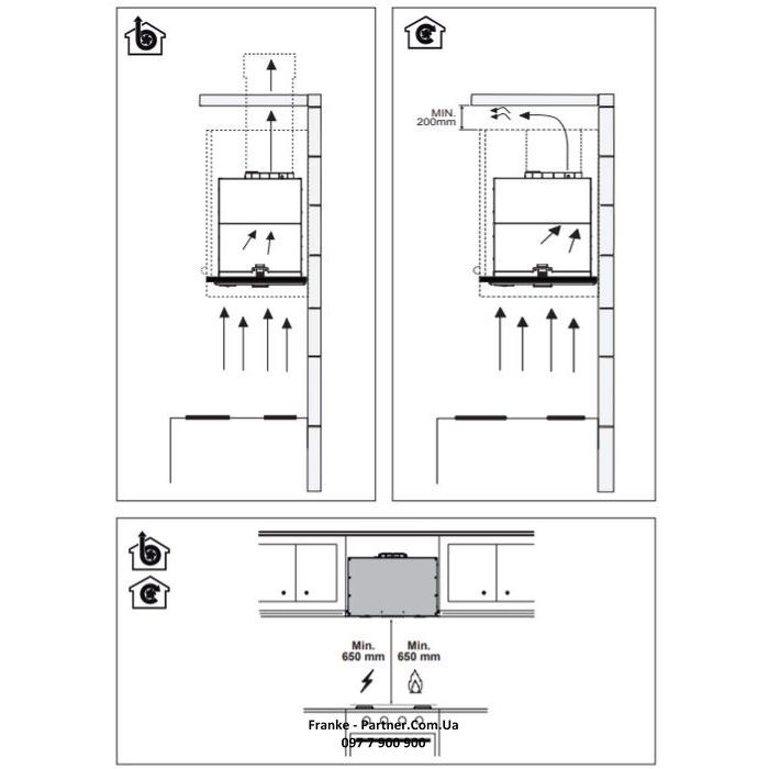 Витяжка кухонна Franke Box Flush EVO FBFE BK MATT A70 (305.0665.365) зображення 5