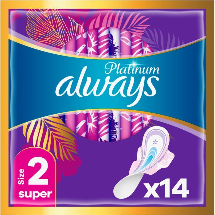 Гигиенические прокладки Always Platinum Super (Размер 2) 7 шт. (8001090444950)