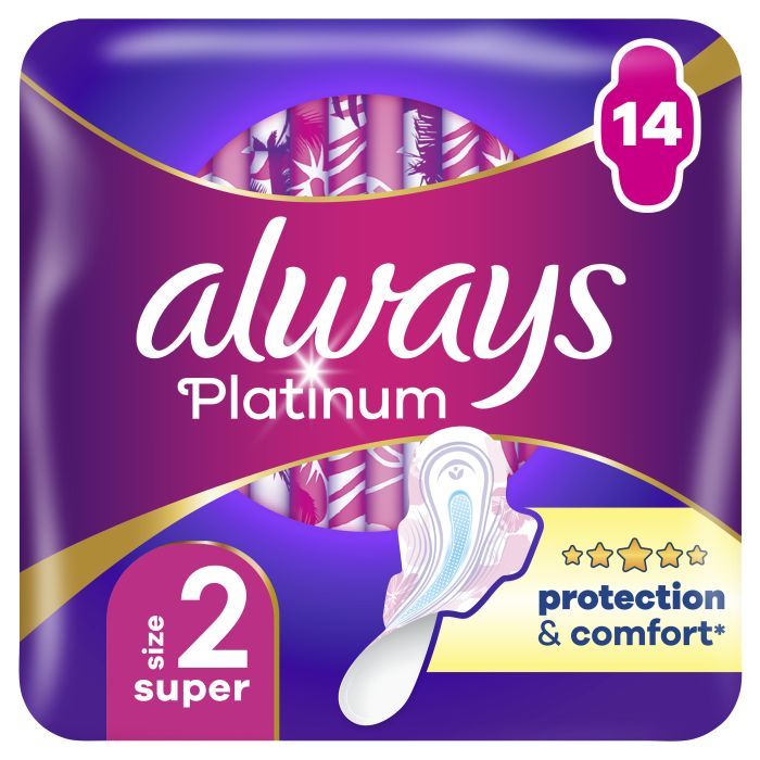 Гигиенические прокладки Always Platinum Super Размер 2 42 шт. (8700216784443)