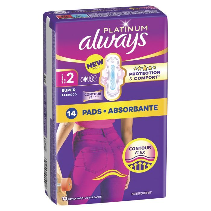 Гигиенические прокладки Always Platinum Super Размер 2 42 шт. (8700216784443) изображение 2