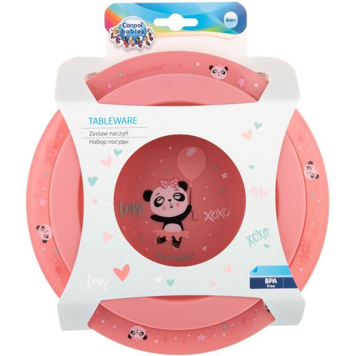 Набір дитячого посуду Canpol babies Exotic Animals Сірий 2 шт. (56/523_grey) зображення 4