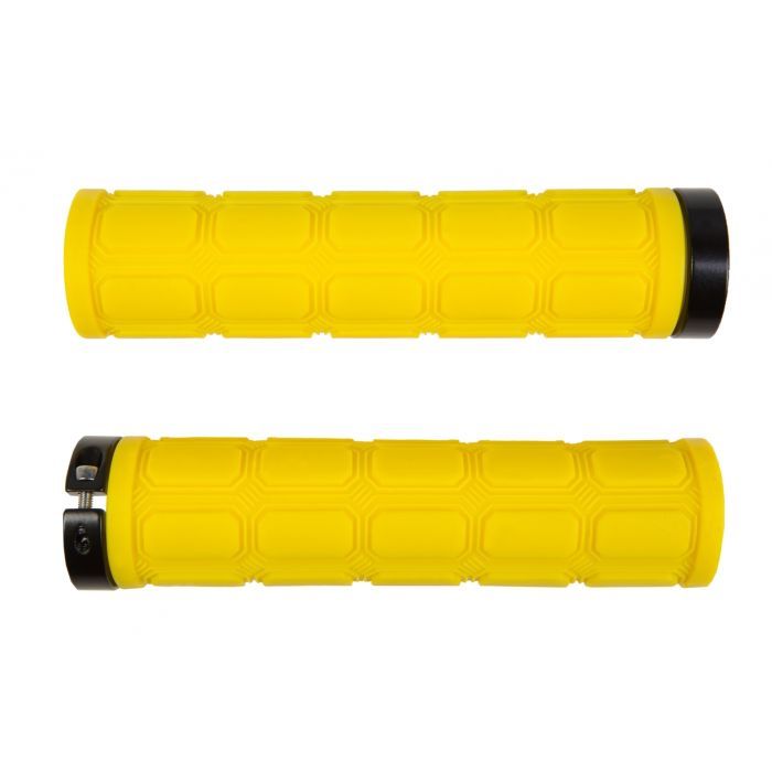 Грипсы Velotrade 130 мм BC-GR6410 Yellow/Black AL (GRI-302)