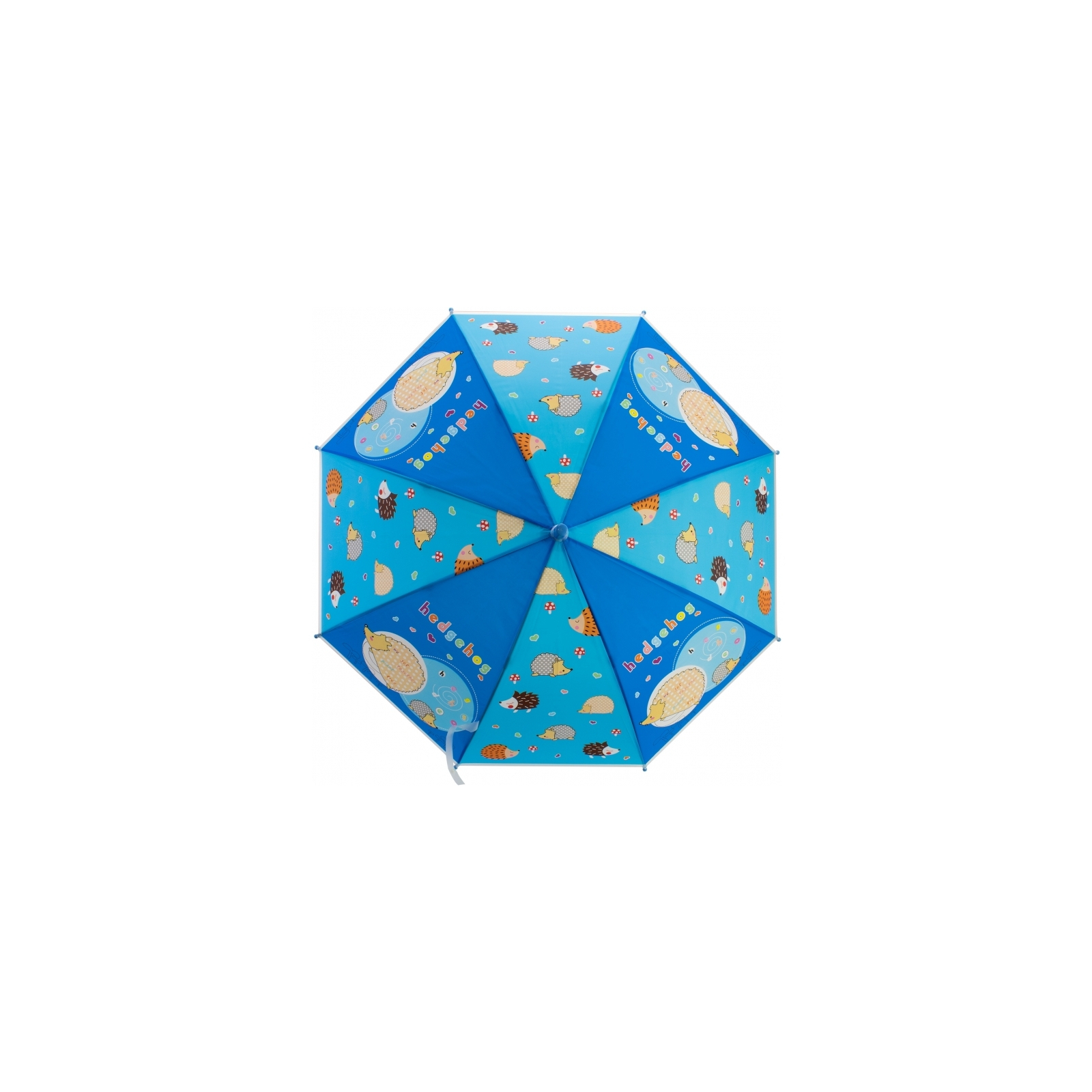 Зонт Economix Hedgehog трость автомат, голубой (E98427) изображение 2