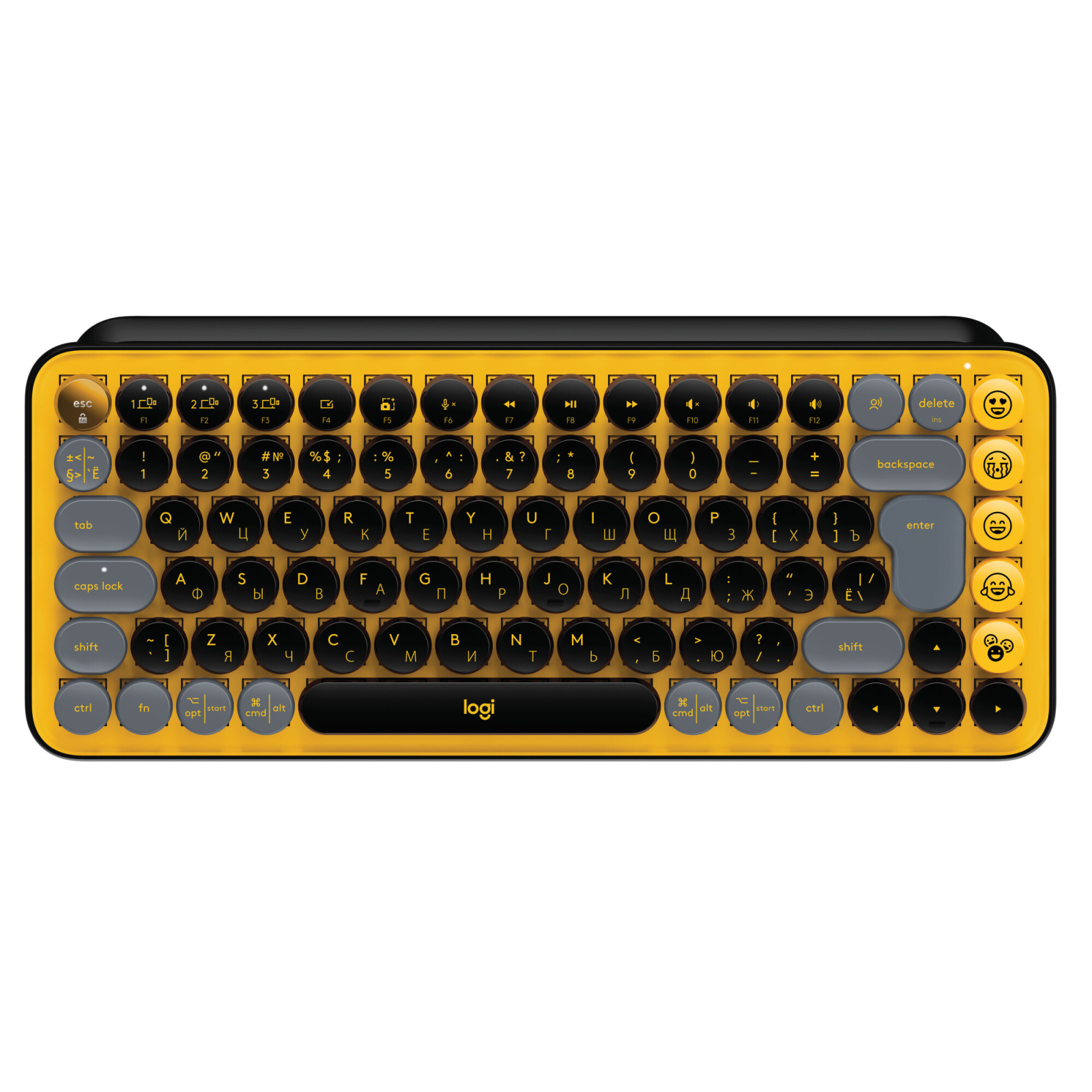 Клавіатура Logitech POP Keys Wireless Mechanical Keyboard UA Rose (920-010737)