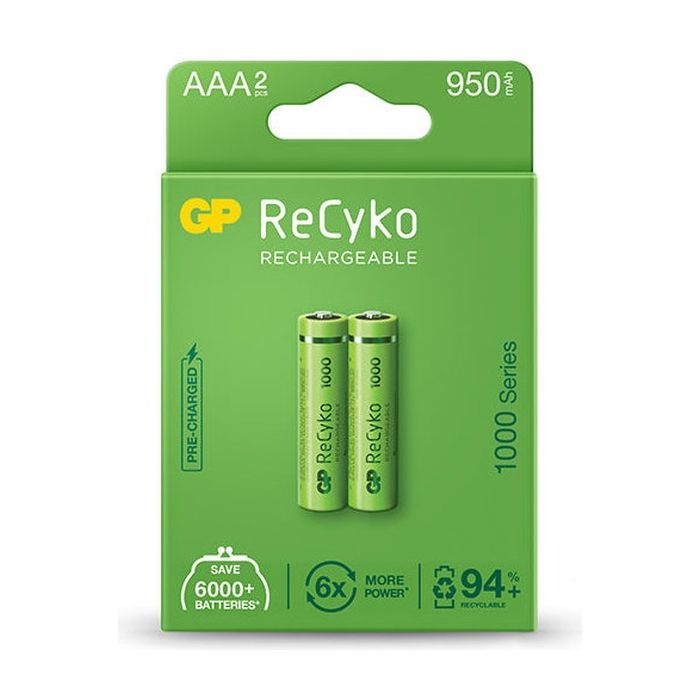 Аккумулятор Gp AAA 100AAAHCE-EB2 ReCyko R03 950mAh * 2 (100AAAHCE / 4891199186554)