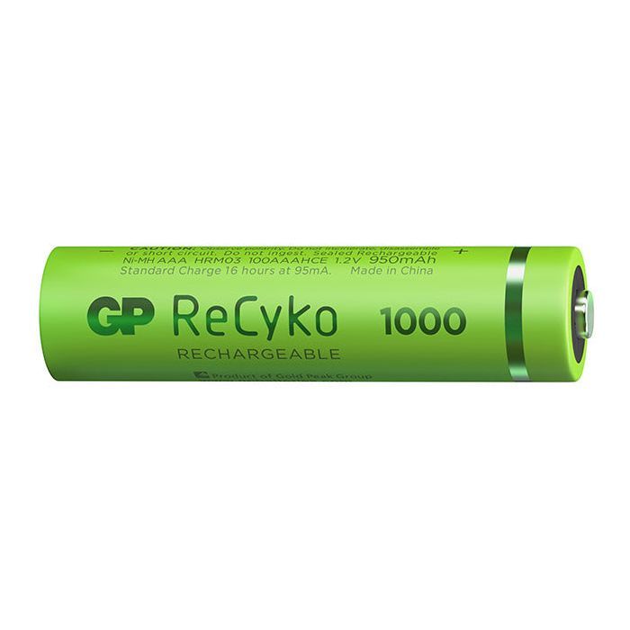 Аккумулятор Gp AAA 100AAAHCE-EB2 ReCyko R03 950mAh * 2 (100AAAHCE / 4891199186554) изображение 2