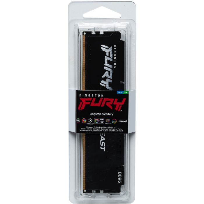 Модуль памяти для компьютера DDR5 32GB 6000 MHz Beast Black Kingston Fury (ex.HyperX) (KF560C40BB-32) изображение 5