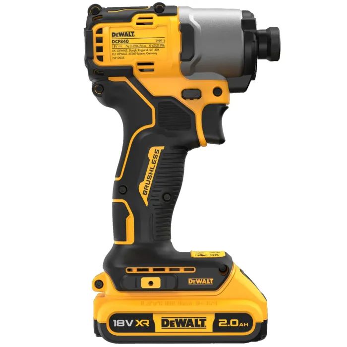 Шуруповерт DeWALT 18 В XR Li-lon, 2x2Ah, бесщеточный, 192 Нм, TSTAK (DCF840D2T) изображение 4