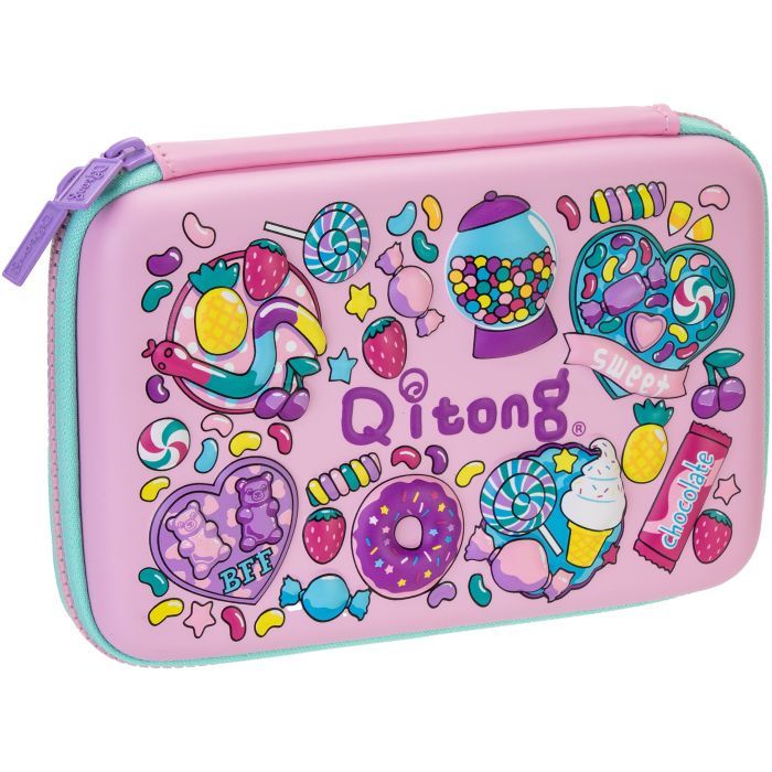 Пенал Cool For School 1 отделение с органайзером розовый (QT-5627-Pink)