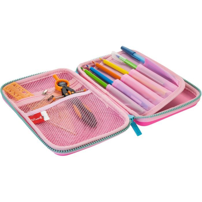 Пенал Cool For School 1 отделение с органайзером розовый (QT-5627-Pink) изображение 2