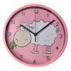 Настенные часы Optima Little Lamb пластиковый, розовый (O52104)