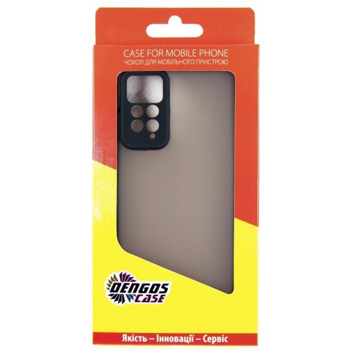 Чехол для мобильного телефона Dengos Matte Xiaomi Redmi Note 12 Pro 4g (black) (DG-TPU-MATT-122) изображение 5