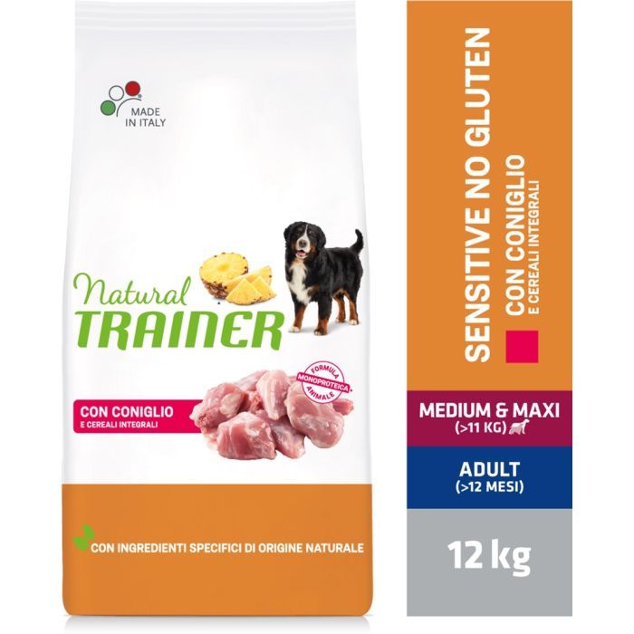 Сухий корм для собак Trainer Natural Dog Sensitive gluten free with Rabbit 12 кг (8059149428161) зображення 2