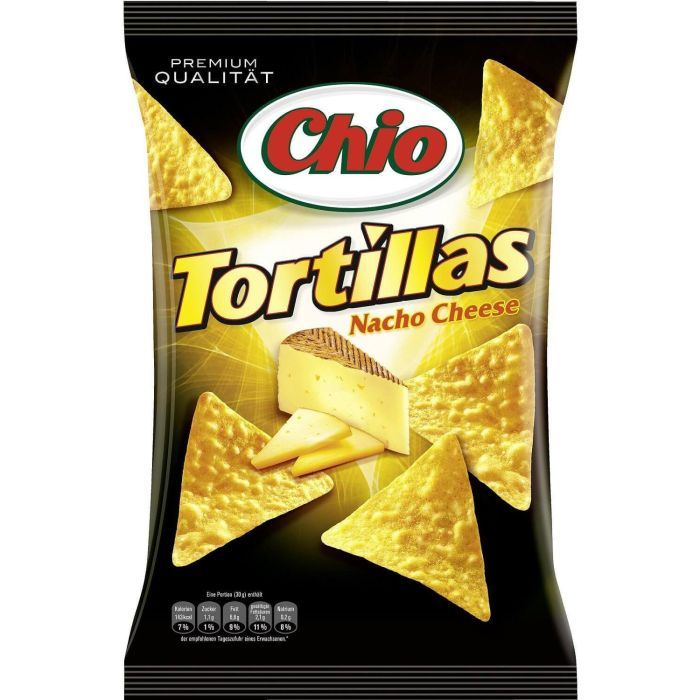 Чипсы Chio Tortillas со вкусом сыра 125 г (4001242002162)