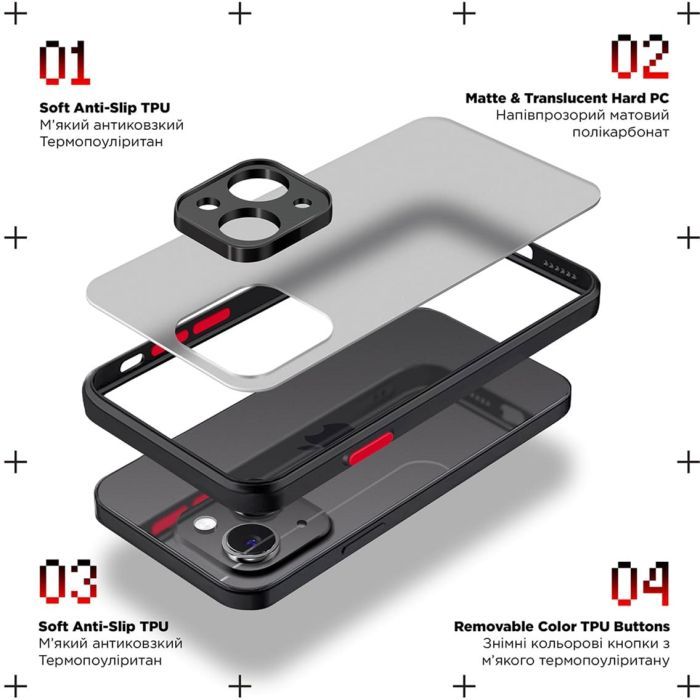 Чехол для мобильного телефона Armorstandart Frosted Matte Xiaomi Redmi 12 4G Blue (ARM68551) изображение 2