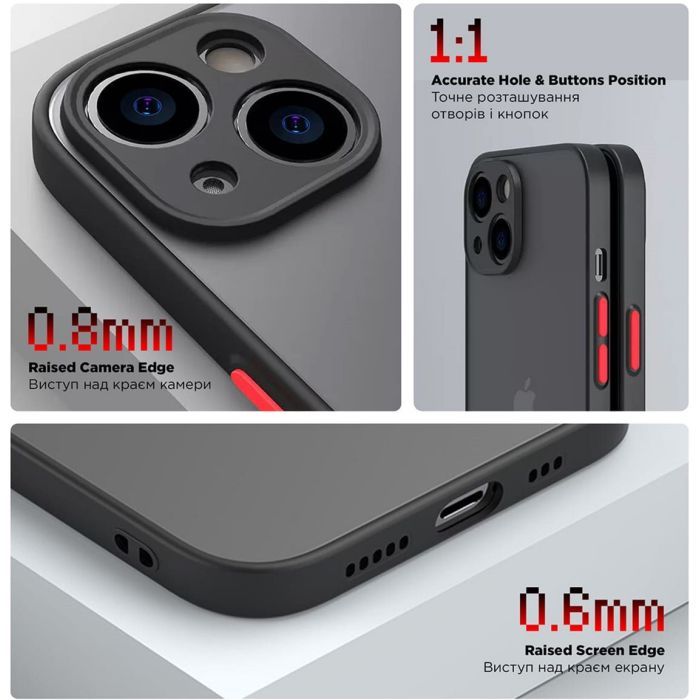 Чехол для мобильного телефона Armorstandart Frosted Matte Xiaomi Redmi 12 4G Blue (ARM68551) изображение 3