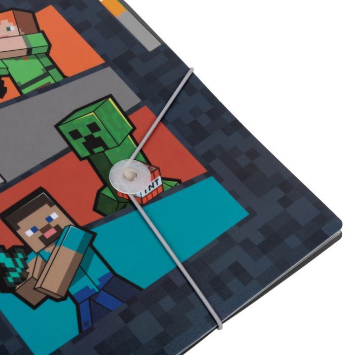 Папка на резинках Yes A4 з трьома роздільниками Minecraft (492112) зображення 2